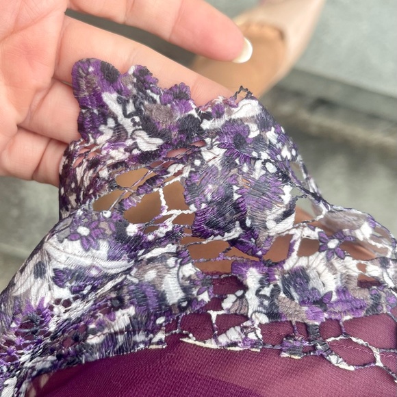 Purple Burgundy Fall Dress - Picture 10 of 16